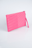 Fuchsia Leather Evening Bag KC413