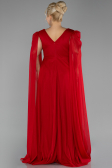 Long Red Plus Size Engagement Dress ABU4259