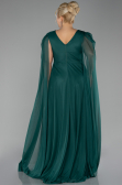 Long Emerald Green Plus Size Engagement Dress ABU4259