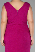 Fuchsia Midi Oversized Evening Dress ABK1752