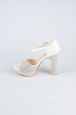 White Stony Evening Shoe MJ2228