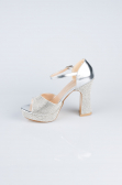 Silver Stony Evening Shoe MJ2228