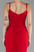 Red Straps Long Evening Gown ABU4299