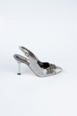 Platinum Laser Cut Evening Shoe MJ4101