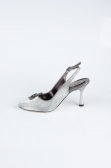 Platinum Laser Cut Evening Shoe MJ4101