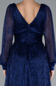 Sax Blue Long Evening Dress ABU2905