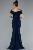 Navy Blue Long Evening Dress ABU3156