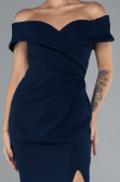 Navy Blue Long Evening Dress ABU3156