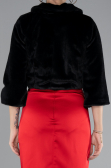 Black Fur Evening Jacket AE814