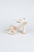 Gold Laser Cut Evening Shoe MJL2331