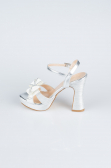 Silver Laser Cut Evening Shoe MJL2331