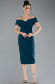 Midi Emerald Green Invitation Dress ABK1902