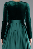 Emerald Green Long Velvet Evening Dress ABU1523