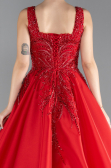 Red Long Haute Couture Dress ABU3745