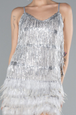 Silver Short Invitation Dress ABK1629