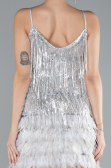 Silver Short Invitation Dress ABK1629