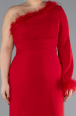 Red Long Plus Size Evening Dress ABU3518