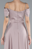 Mink Slit Long Satin Prom Gown ABU4531