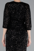 Black Short Scaly Invitation Dress ABK1912