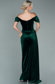 Long Emerald Green Velvet Evening Dress ABU1990
