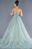 Long Mint Plus Size Haute Couture Dress ABU4465