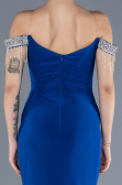 Long Sax Blue Evening Dress ABU4553