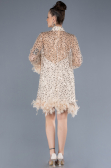 Short Gold Scaly Cocktail Dress ABK2202