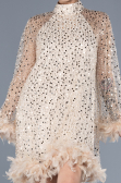 Short Gold Scaly Cocktail Dress ABK2202