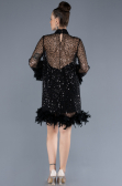 Short Black Scaly Cocktail Dress ABK2202