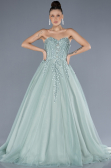 Long Mint Designer Evening Dress ABU4550