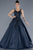 Long Navy Blue Haute Couture Dress ABU4551