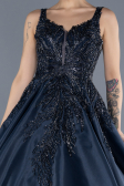 Long Navy Blue Haute Couture Dress ABU4551