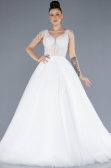 White Stones On Top Glitter Princess Wedding Dress ABU4598