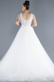 White Stones On Top Glitter Princess Wedding Dress ABU4598