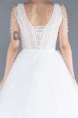 White Stones On Top Glitter Princess Wedding Dress ABU4598