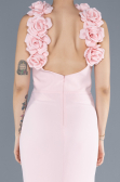 Long Powder Color Evening Dress ABU4610