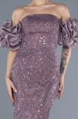 Long Lavender Beaded Evening Dress ABU4616