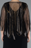 Long Black Formal Plus Size Dress ABU4634