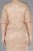 Gold Long Plus Size Evening Gown ABU4542