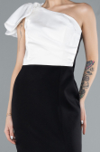 Midi Black-White Cocktail Dress ABK2249