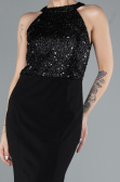 Long Black Mermaid Evening Dress ABU608