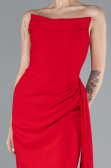 Long Red Mermaid Evening Gown ABU4666