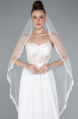 White Dantelle Wedding Veil ABK03