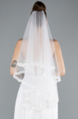 White Dantelle Wedding Veil ABK03