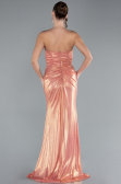 Salmon Long Evening Dress ABU4623