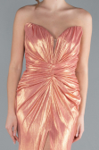 Salmon Long Evening Dress ABU4623