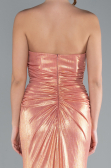 Salmon Long Evening Dress ABU4623
