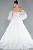 White Strapless Long Wedding Dress ABG111