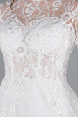 White Laced Long Sleeve Helen Wedding Dress ABG119