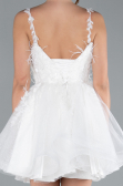 Short White Evening Dress ABK2214